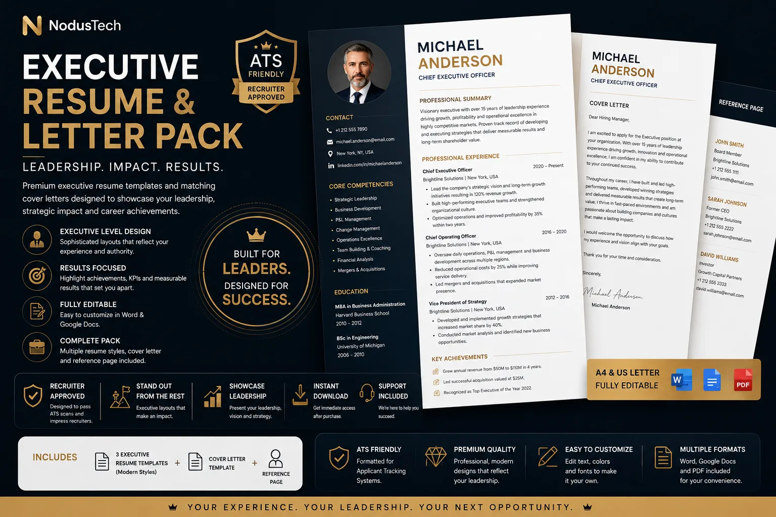 Executive Resume & Leadership Bundle